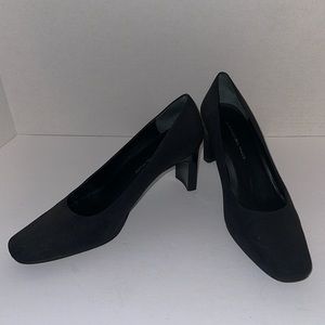 Bandolino Dressy Black Suede Heels